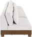 Meridian Furniture - Turin 160" Cream Chenille Fabric Upholstered 4pc. Sofa - 606Cream-S4B - GreatFurnitureDeal
