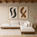 Meridian Furniture - Turin 120" Cream Chenille Fabric Upholstered 5pc. Sectional - 606Cream-Sec5C - GreatFurnitureDeal