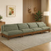 Meridian Furniture - Turin 160" Green Chenille Fabric Upholstered 4pc. Sofa - 606Green-S4B - GreatFurnitureDeal