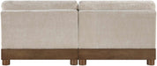 Meridian Furniture - Turin 80" Taupe Chenille Fabric Upholstered 2pc. Sofa - 606Taupe-S2B - GreatFurnitureDeal