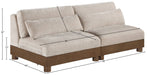 Meridian Furniture - Turin 80" Taupe Chenille Fabric Upholstered 2pc. Sofa - 606Taupe-S2B - GreatFurnitureDeal