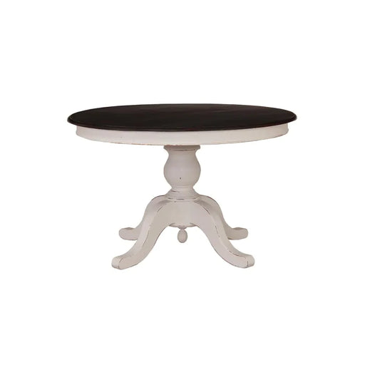 Bramble - Farmhouse Round Pedestal Table 48'' w/o Grooves - BR-60889 - GreatFurnitureDeal
