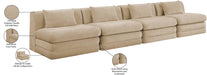 Meridian Furniture - Stellar 152" Beige Chenille Fabric Upholstered 4pc. Sofa - 608Beige-S152A - GreatFurnitureDeal