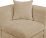 Meridian Furniture - Stellar 152" Beige Chenille Fabric Upholstered 5Pc. Sectional - 608Beige-Sec5D - GreatFurnitureDeal