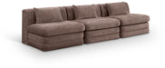 Meridian Furniture - Stellar 114" Brown Chenille Fabric Upholstered 3pc. Sofa - 608Brown-S114A - GreatFurnitureDeal