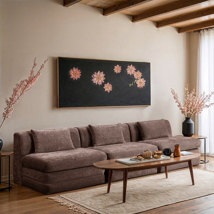 Meridian Furniture - Stellar 114" Brown Chenille Fabric Upholstered 3pc. Sofa - 608Brown-S114A - GreatFurnitureDeal