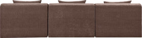 Meridian Furniture - Stellar 114" Brown Chenille Fabric Upholstered 3pc. Sofa - 608Brown-S114A - GreatFurnitureDeal