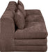 Meridian Furniture - Stellar 114" Brown Chenille Fabric Upholstered 3pc. Sofa - 608Brown-S114A - GreatFurnitureDeal