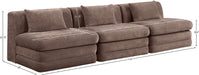Meridian Furniture - Stellar 114" Brown Chenille Fabric Upholstered 3pc. Sofa - 608Brown-S114A - GreatFurnitureDeal