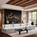 Meridian Furniture - Stellar 152" Cream Chenille Fabric Upholstered 4pc. Sofa - 608Cream-S152A - GreatFurnitureDeal