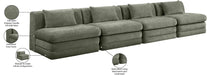 Meridian Furniture - Stellar 152" Green Chenille Fabric Upholstered 4pc. Sofa - 608Green-S152A - GreatFurnitureDeal