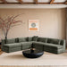 Meridian Furniture - Stellar 114" Green Chenille Fabric Upholstered 5Pc. Sectional - 608Green-Sec5B - GreatFurnitureDeal