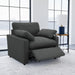 Coaster Furniture - Collins Upholstered Power Recliner Chair Dark Grey - 609533P - GreatFurnitureDeal