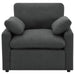 Coaster Furniture - Collins Upholstered Power Recliner Chair Dark Grey - 609533P - GreatFurnitureDeal