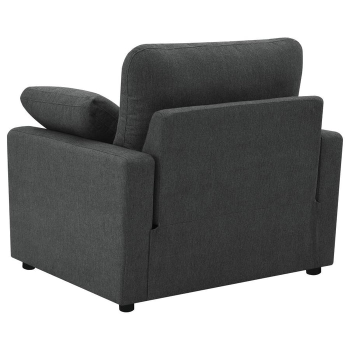 Coaster Furniture - Collins Upholstered Power Recliner Chair Dark Grey - 609533P - GreatFurnitureDeal