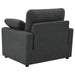 Coaster Furniture - Collins Upholstered Power Recliner Chair Dark Grey - 609533P - GreatFurnitureDeal