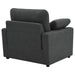 Coaster Furniture - Collins Upholstered Power Recliner Chair Dark Grey - 609533P - GreatFurnitureDeal