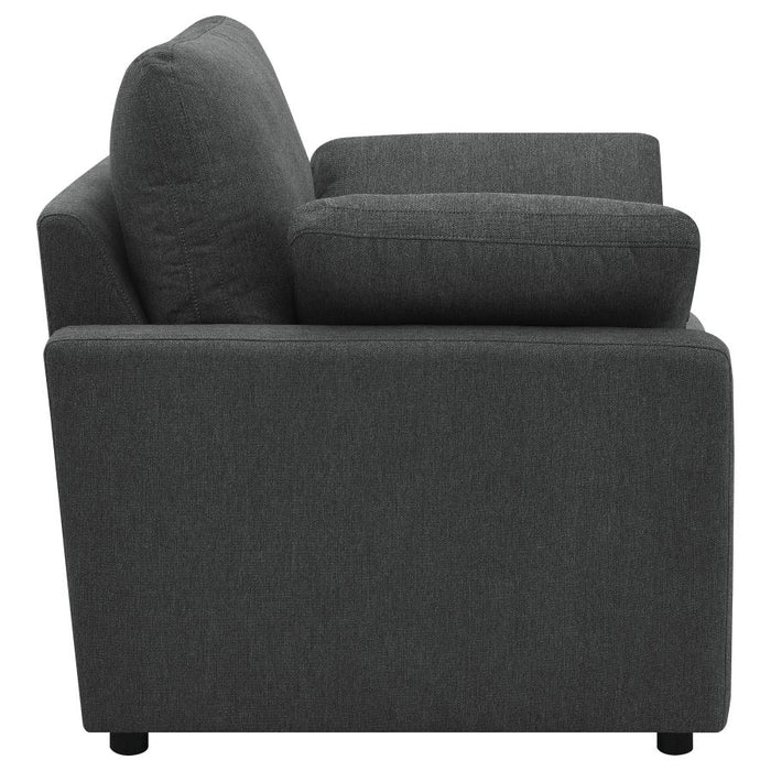 Coaster Furniture - Collins Upholstered Power Recliner Chair Dark Grey - 609533P - GreatFurnitureDeal
