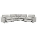 Coaster Furniture - Collins 7-Piece Modular Power Reclining Sectional Grey - 609560P-SETA - GreatFurnitureDeal
