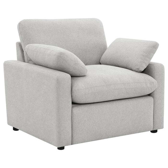 Coaster Furniture - Collins Upholstered Power Recliner Chair Grey - 609563P - GreatFurnitureDeal