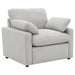 Coaster Furniture - Collins Upholstered Power Recliner Chair Grey - 609563P - GreatFurnitureDeal