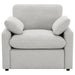 Coaster Furniture - Collins Upholstered Power Recliner Chair Grey - 609563P - GreatFurnitureDeal