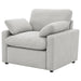Coaster Furniture - Collins Upholstered Power Recliner Chair Grey - 609563P - GreatFurnitureDeal