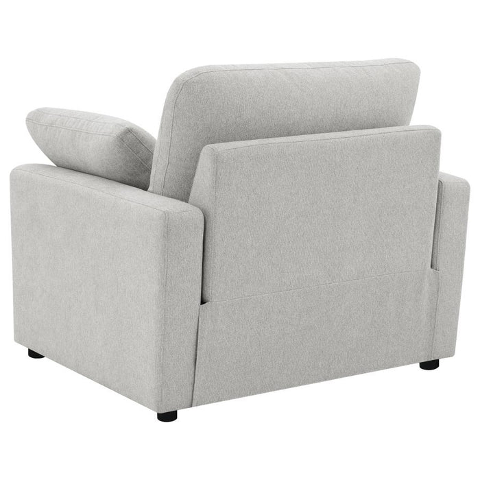 Coaster Furniture - Collins Upholstered Power Recliner Chair Grey - 609563P - GreatFurnitureDeal
