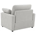 Coaster Furniture - Collins Upholstered Power Recliner Chair Grey - 609563P - GreatFurnitureDeal