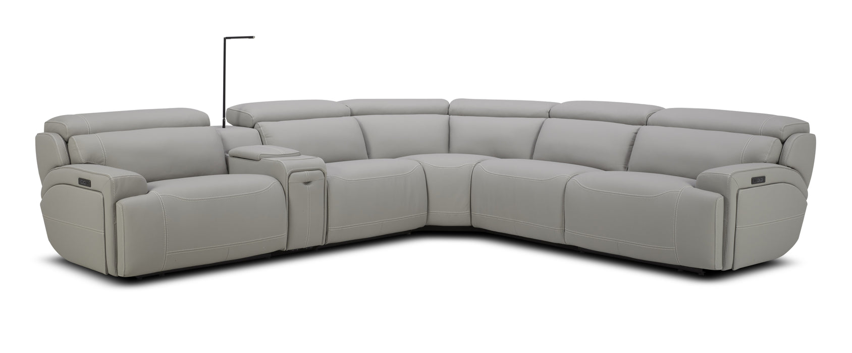 J&M Furniture - 6095B Sectional in Grey - 17223 - GreatFurnitureDeal