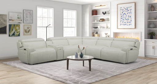 J&M Furniture - 6095B Sectional in White - 17123 - GreatFurnitureDeal