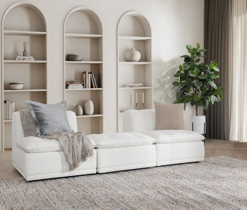 Classic Home - Haven Armless Chair in White - 610212433