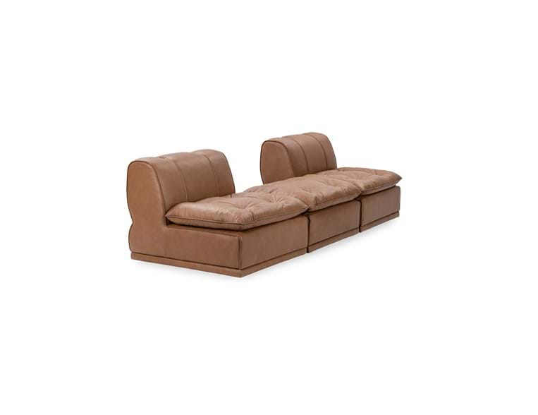 Classic Home Furniture - Haven Leather 3 Piece Modular Sofa w/ Ottoman - 6102SF562 - GreatFurnitureDeal