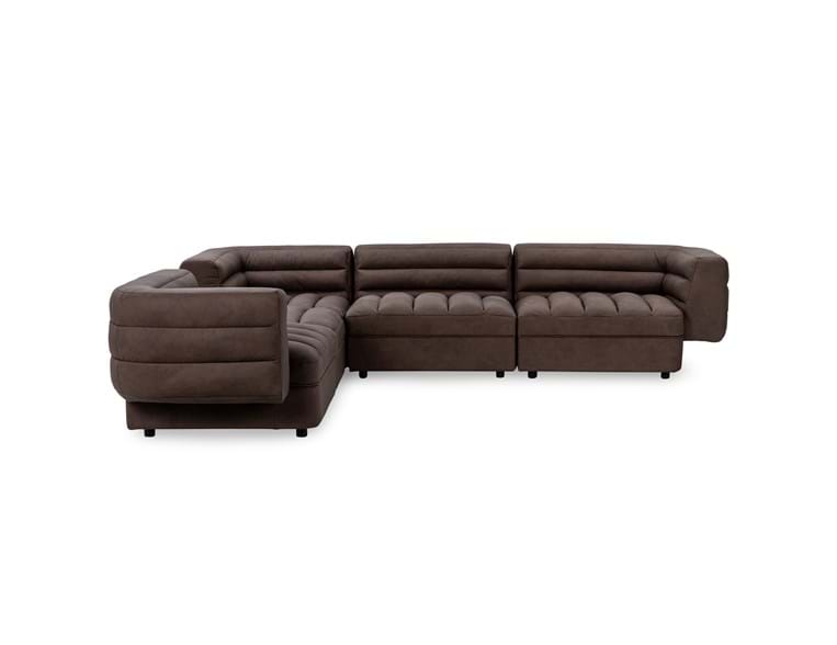 Classic Home Furniture - Harlyn Leather 5 Piece Sectional w/ Ottoman - 6103SC534 - GreatFurnitureDeal