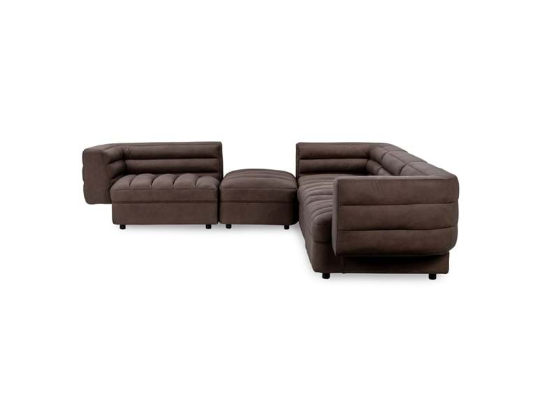 Classic Home Furniture - Harlyn Leather 5 Piece Sectional w/ Ottoman - 6103SC534 - GreatFurnitureDeal