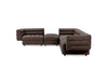 Classic Home Furniture - Harlyn Leather 5 Piece Sectional w/ Ottoman - 6103SC534 - GreatFurnitureDeal