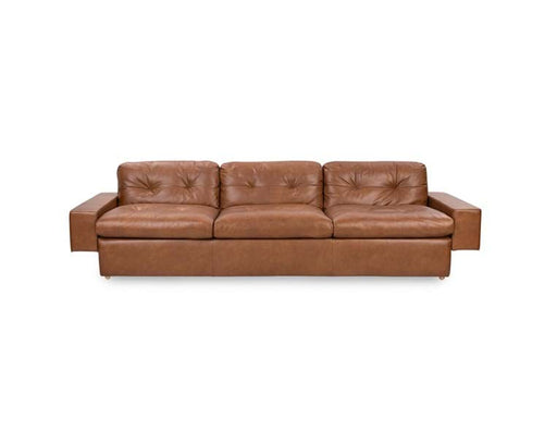 Classic Home Furniture - Lucca Leather Sofa Chocolate Brown - 6106SF52 - GreatFurnitureDeal