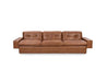 Classic Home Furniture - Lucca Leather Sofa Chocolate Brown - 6106SF52 - GreatFurnitureDeal