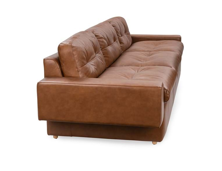 Classic Home Furniture - Lucca Leather Sofa Chocolate Brown - 6106SF52 - GreatFurnitureDeal