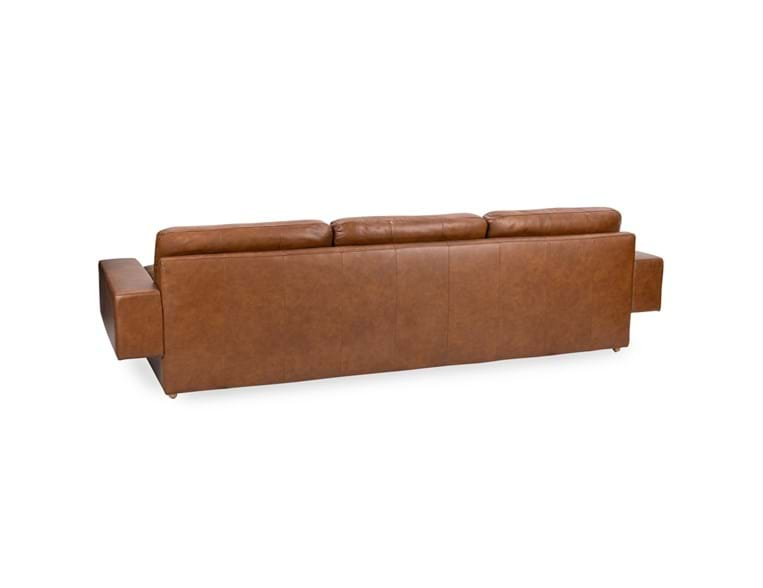 Classic Home Furniture - Lucca Leather Sofa Chocolate Brown - 6106SF52 - GreatFurnitureDeal