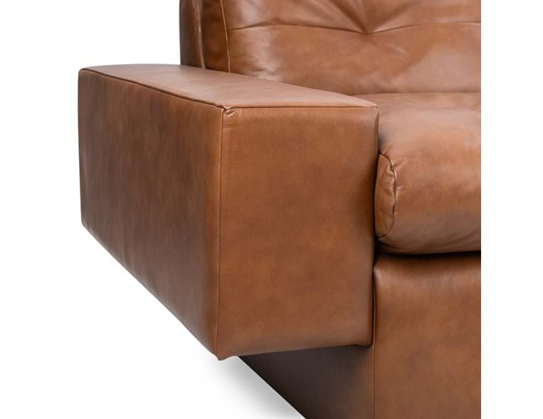 Classic Home Furniture - Lucca Leather Sofa Chocolate Brown - 6106SF52 - GreatFurnitureDeal