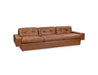 Classic Home Furniture - Lucca Leather Sofa Chocolate Brown - 6106SF52 - GreatFurnitureDeal