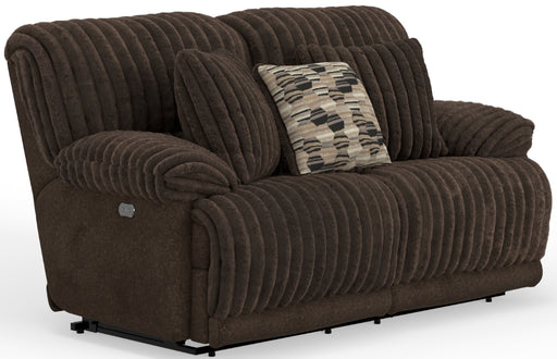 Catnapper - Hollifield Power Reclining Loveseat in Chocolate - 61082-CHOCOLATE - GreatFurnitureDeal