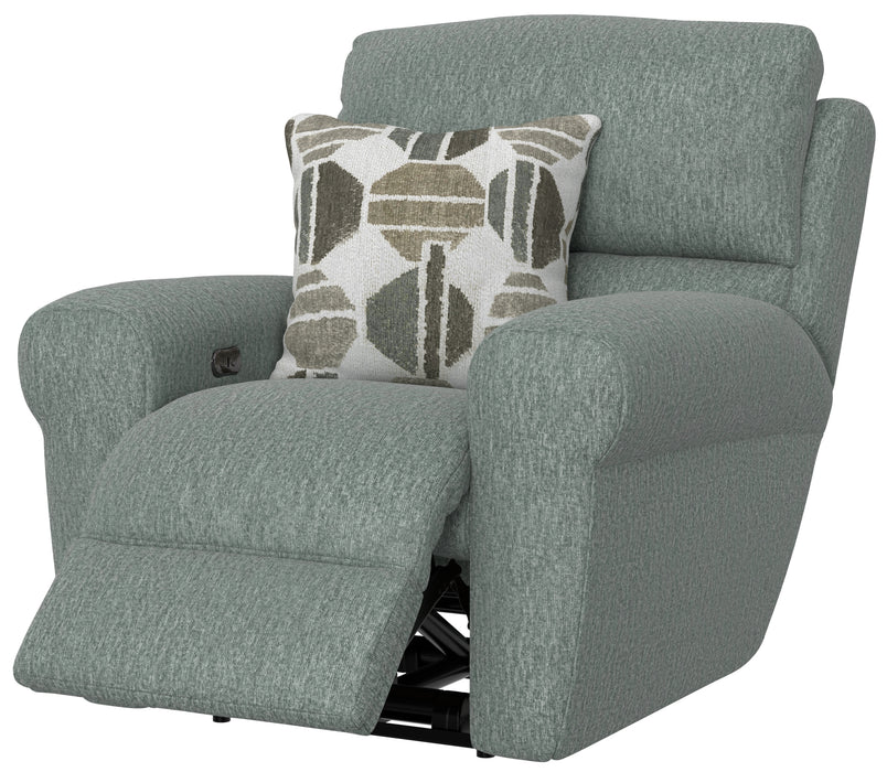 Catnapper - Kellen Power Lay Flat Recliner w/Zero Gravity in Woodlands - 61130-7-WOOD - GreatFurnitureDeal