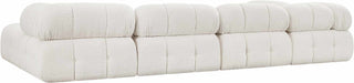 Meridian Furniture - Ames 136" Cream Boucle Fabric Upholstered 6pc. Sectional - 611Cream-Sec6D - GreatFurnitureDeal