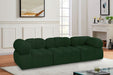 Meridian Furniture - Ames 102" Green Boucle Fabric Upholstered 3pc. Sofa - 611Green-S102A - GreatFurnitureDeal