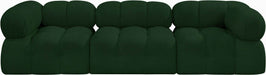 Meridian Furniture - Ames 102" Green Boucle Fabric Upholstered 3pc. Sofa - 611Green-S102A - GreatFurnitureDeal