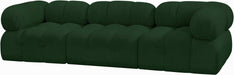 Meridian Furniture - Ames 102" Green Boucle Fabric Upholstered 3pc. Sofa - 611Green-S102A - GreatFurnitureDeal