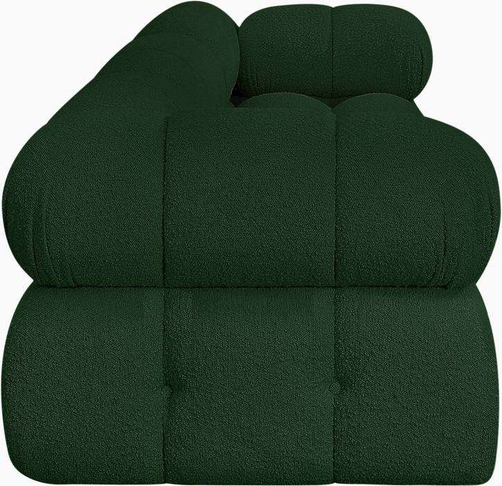 Meridian Furniture - Ames 102" Green Boucle Fabric Upholstered 3pc. Sofa - 611Green-S102A - GreatFurnitureDeal