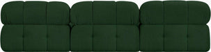 Meridian Furniture - Ames 102" Green Boucle Fabric Upholstered 3pc. Armless Sofa - 611Green-S102B - GreatFurnitureDeal